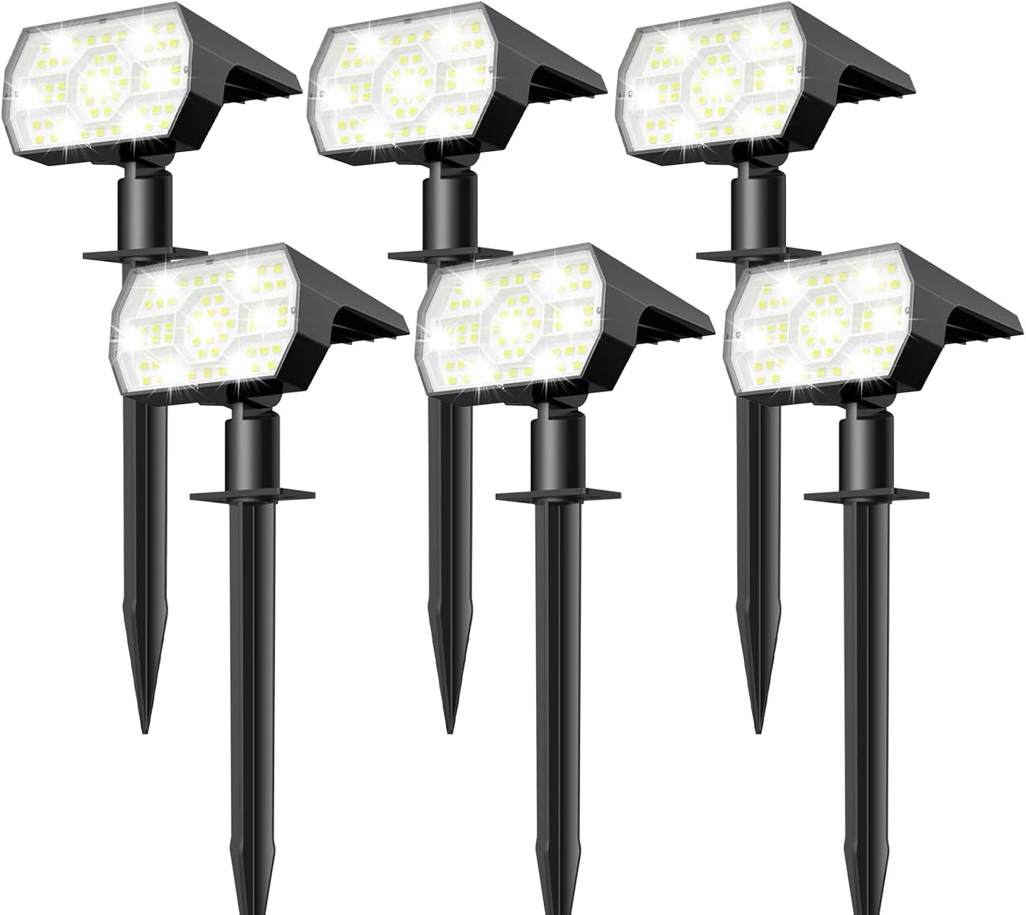 NYMPHY Solar Lights Outdoor Waterproof IP68 - 56 LED 3 Modes