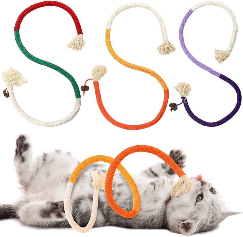 Interactive Teething Cat Toys Trio by PAZ'S GIFT