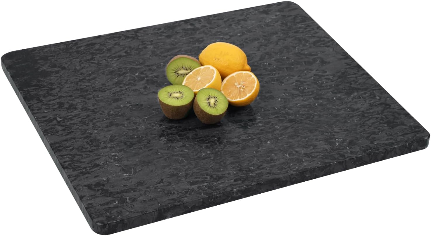 Black Marble Cutting Board For Kitchen - Large Pastry Board