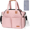 Lekebaby Diaper Bag Tote Large Waterproof Mommy Bag - Travel Ready