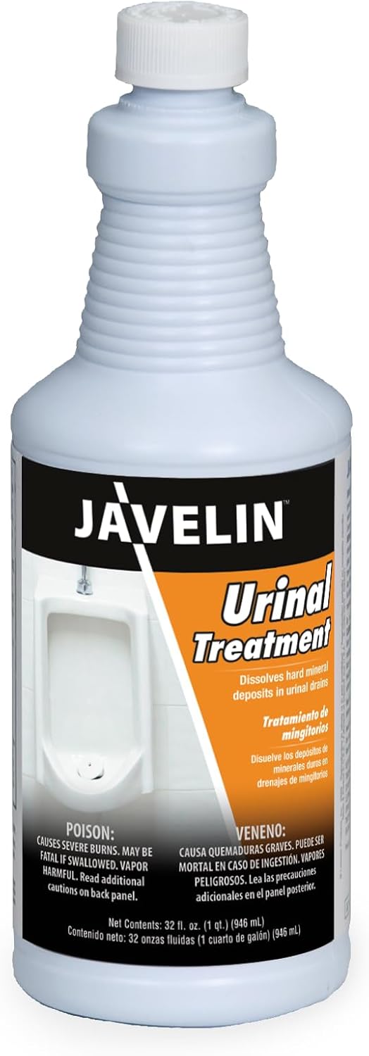Javelin Urinal Drain Treatment for Unclogging & Odor Elimination