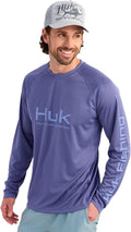 HUK Men's Vented Long Sleeve Fishing Shirt for All-Day Comfort