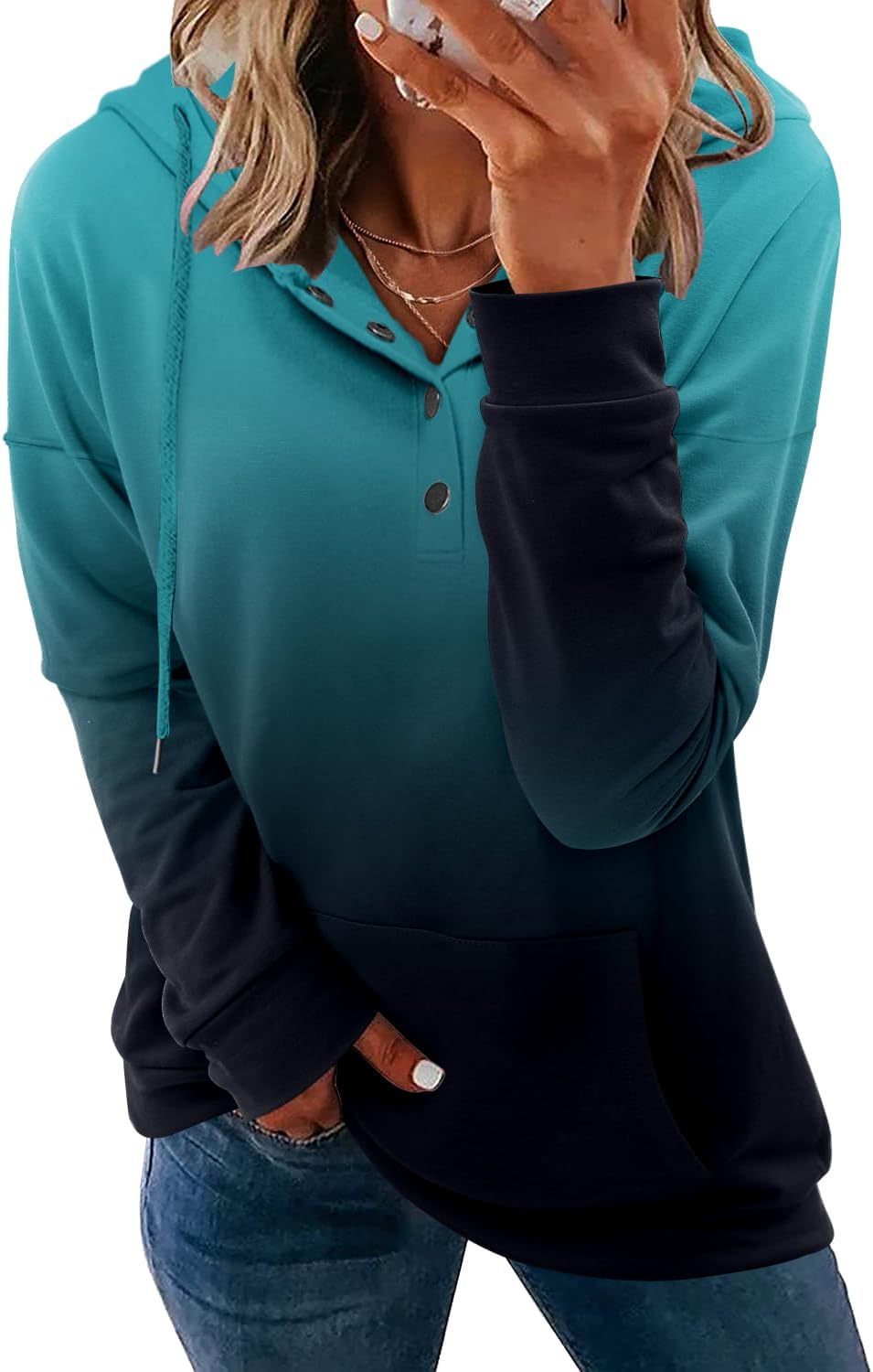 VIEACTIVEWEAR Tie Dye Hoodie for Women - Casual Long Sleeve Pullover