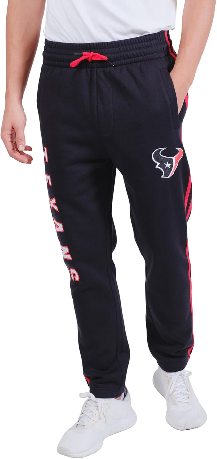 Ultra Game Men's NFL Official Active Super Soft Fleece Joggers