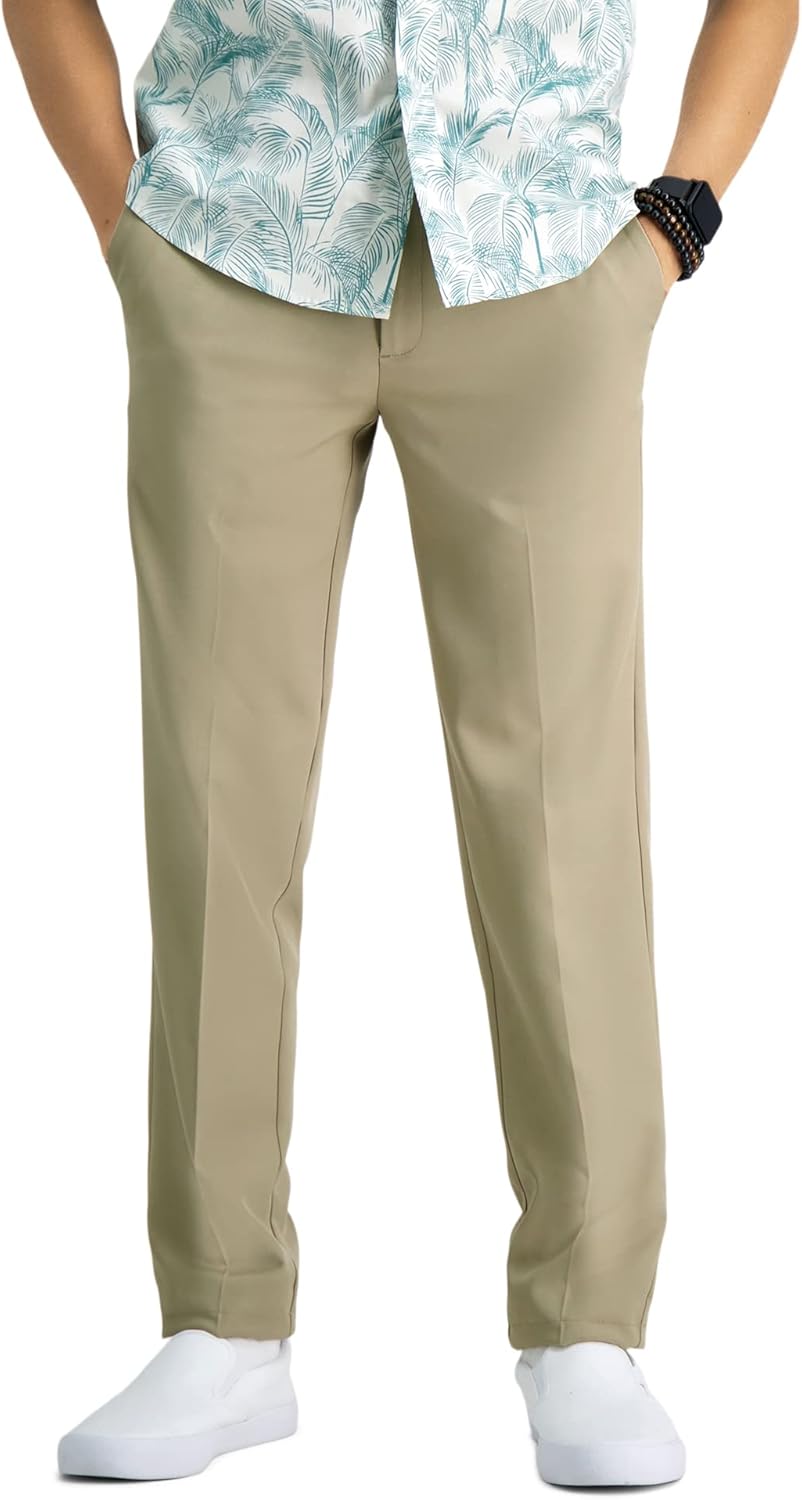 Haggar Men's Cool 18 Pro Slim Fit Flat Front Casual Pant Review