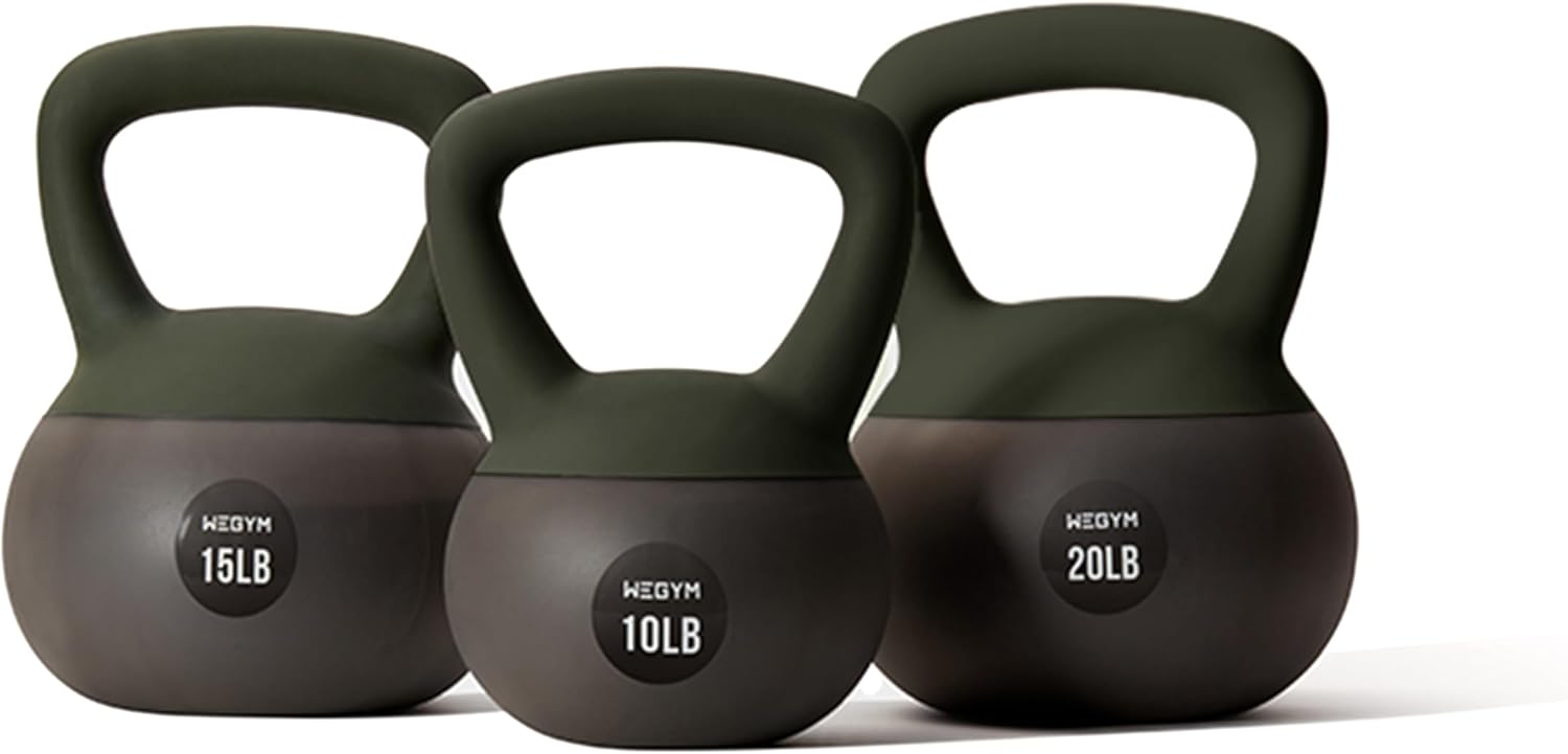 Soft Kettlebells for Home Workouts with Cushioned Base and Grip