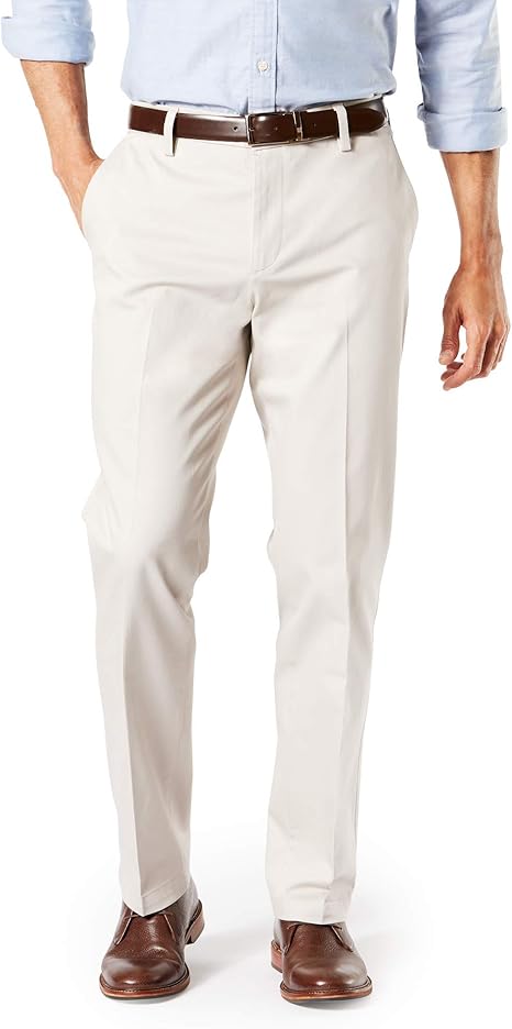 Dockers Men's Straight Fit Signature Lux Cotton Stretch Khaki Pant