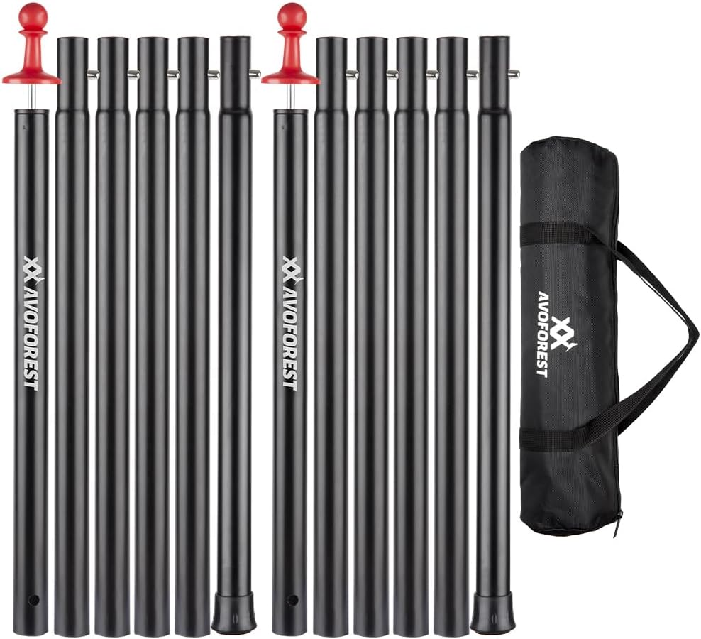 AVOFOREST Heavy Duty Adjustable Tent Poles
