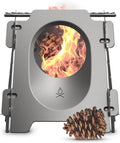 Stoker Wood Burning Camping Stove - Flatpack 18oz Stainless