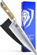 Dalstrong Chef Knife 8 in Blade - Razor Sharp Olive Wood Handle
