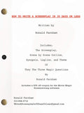 How To Write A Screenplay In 30 Days Or Less - Practical Guide
