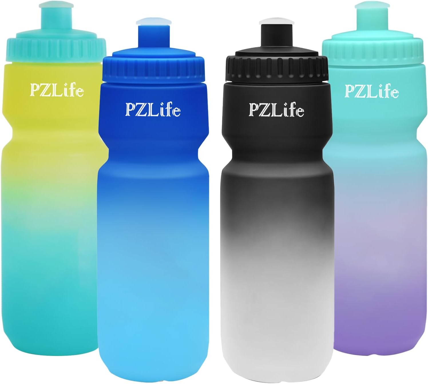 24oz Bike Squeeze Water Bottle - BPA Free, Leakproof Design