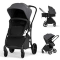 High Landscape Baby Stroller Gray - 2-in-1 Convertible Bassinet