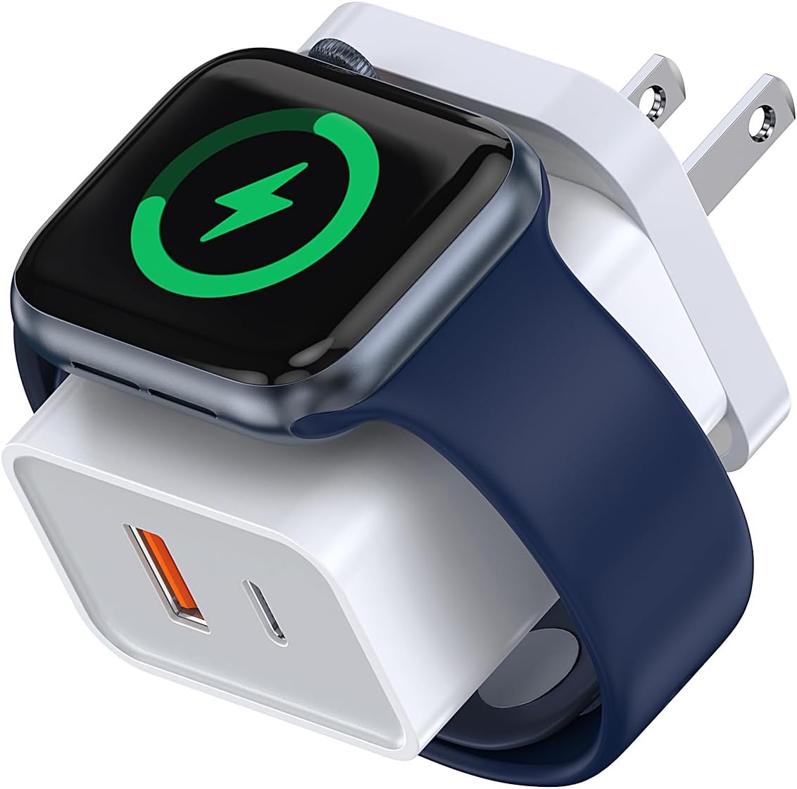 Fast Dual Port Charger for Apple Watch & iPhone