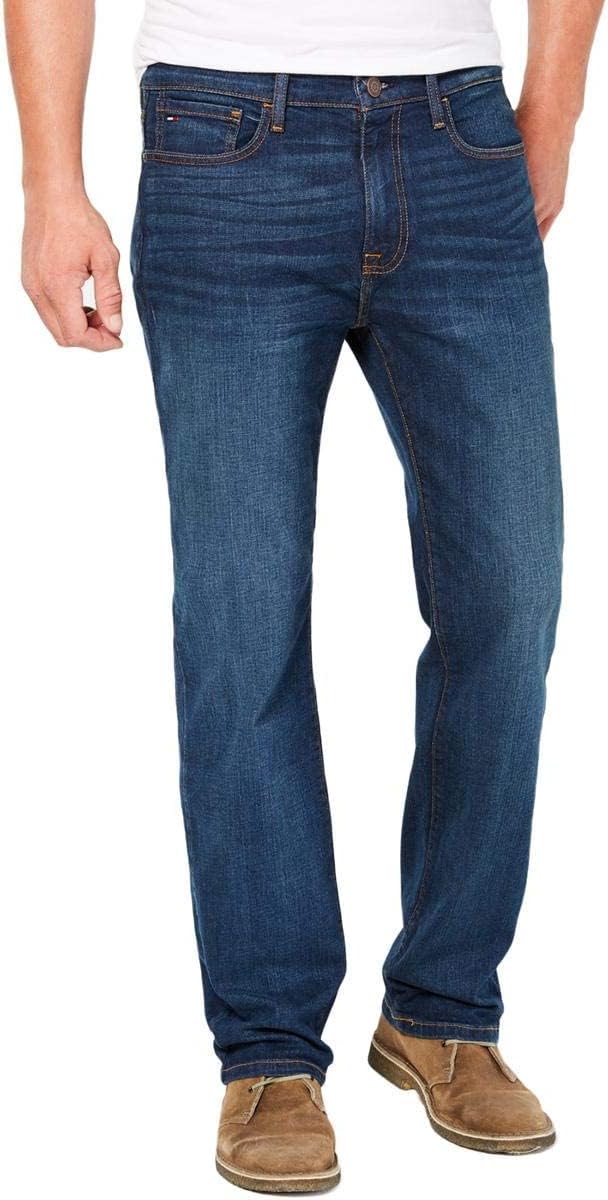 Tommy Hilfiger Men's Relaxed Fit Stretch Jeans for All-Day Comfort