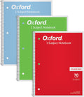 Oxford 1-Subject Notebooks 8 x 10.5 in College Rule - Focused
