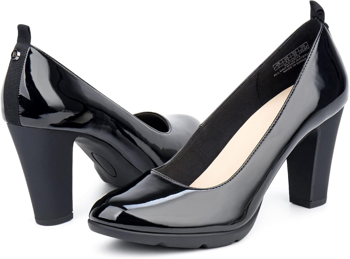 JENN ARDOR Women's Pumps with Chunky Heels for Comfort