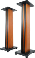 Rockville SS36C 36in Classic Wood-Grain Speaker Stands - Stable