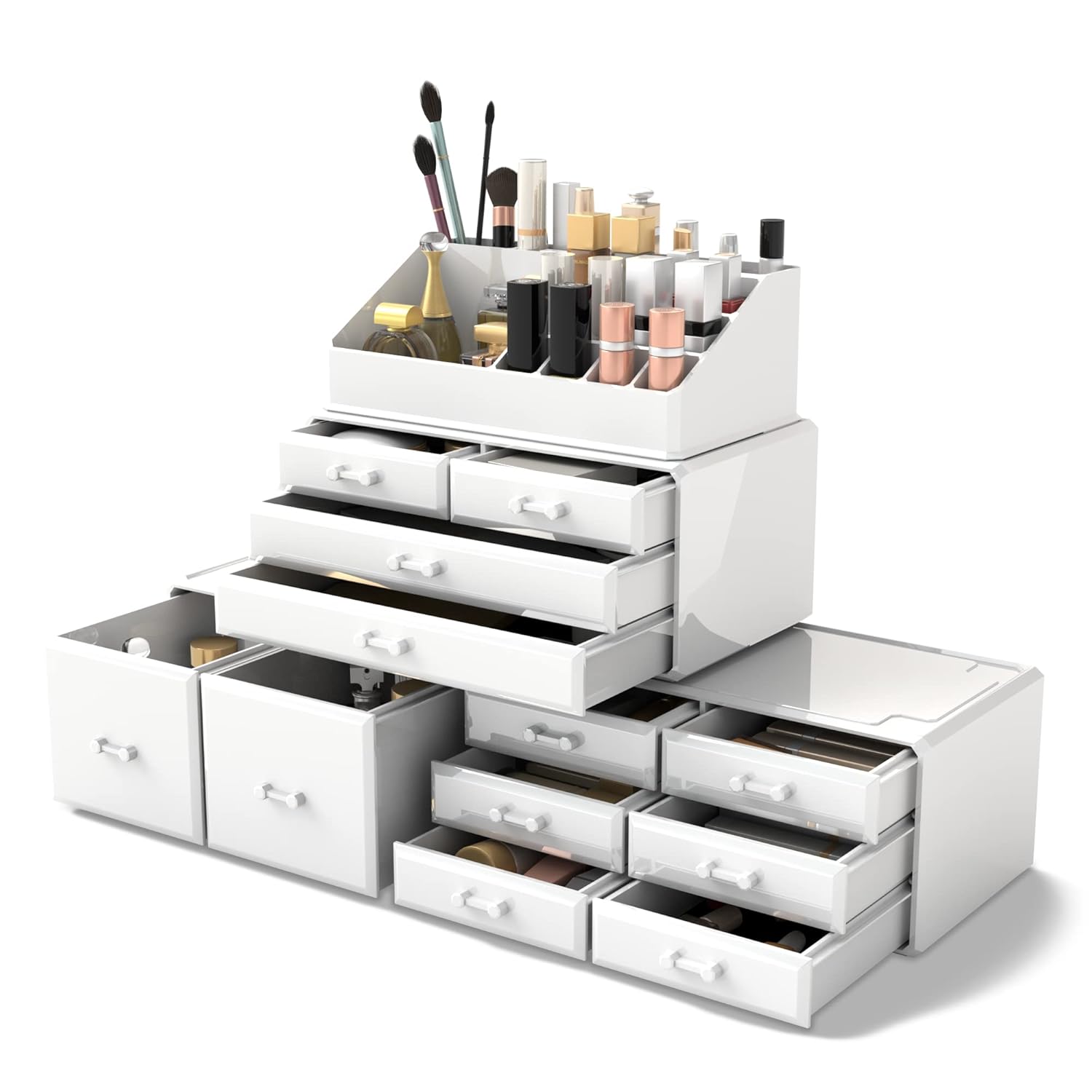 Readaeer Makeup Organizer with 12 Drawers for Ultimate Storage