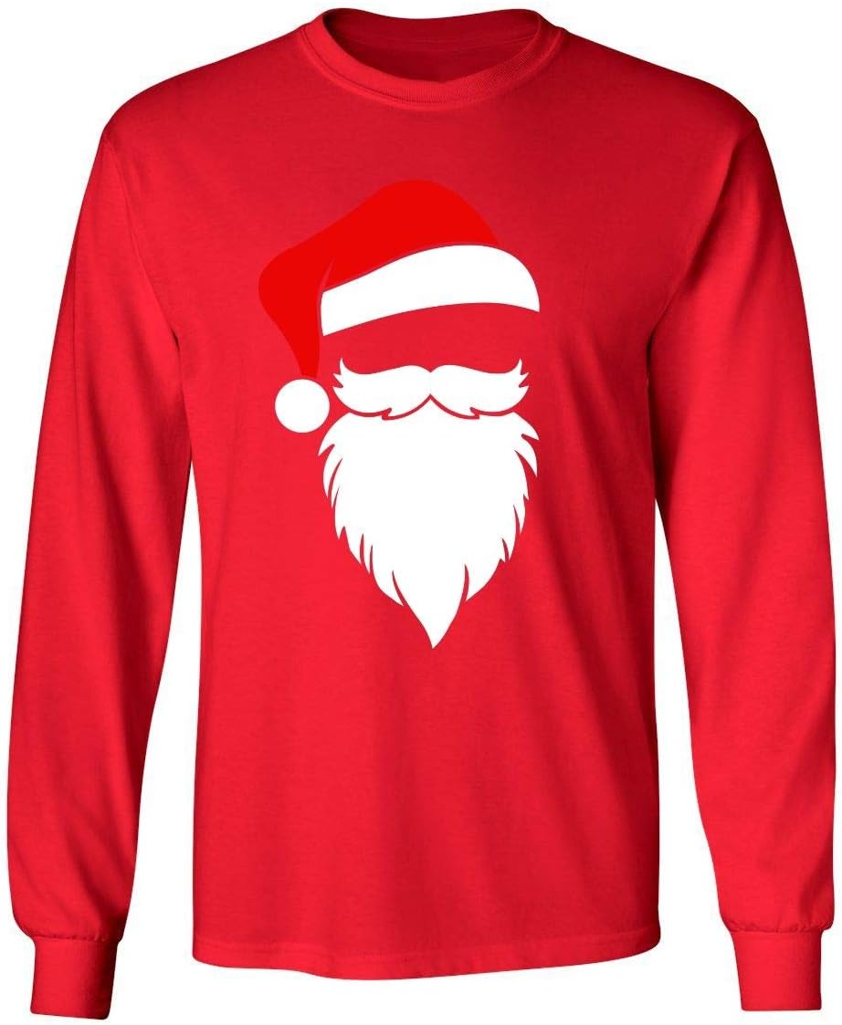 Santa Face Long Sleeve Tee by Kropsis