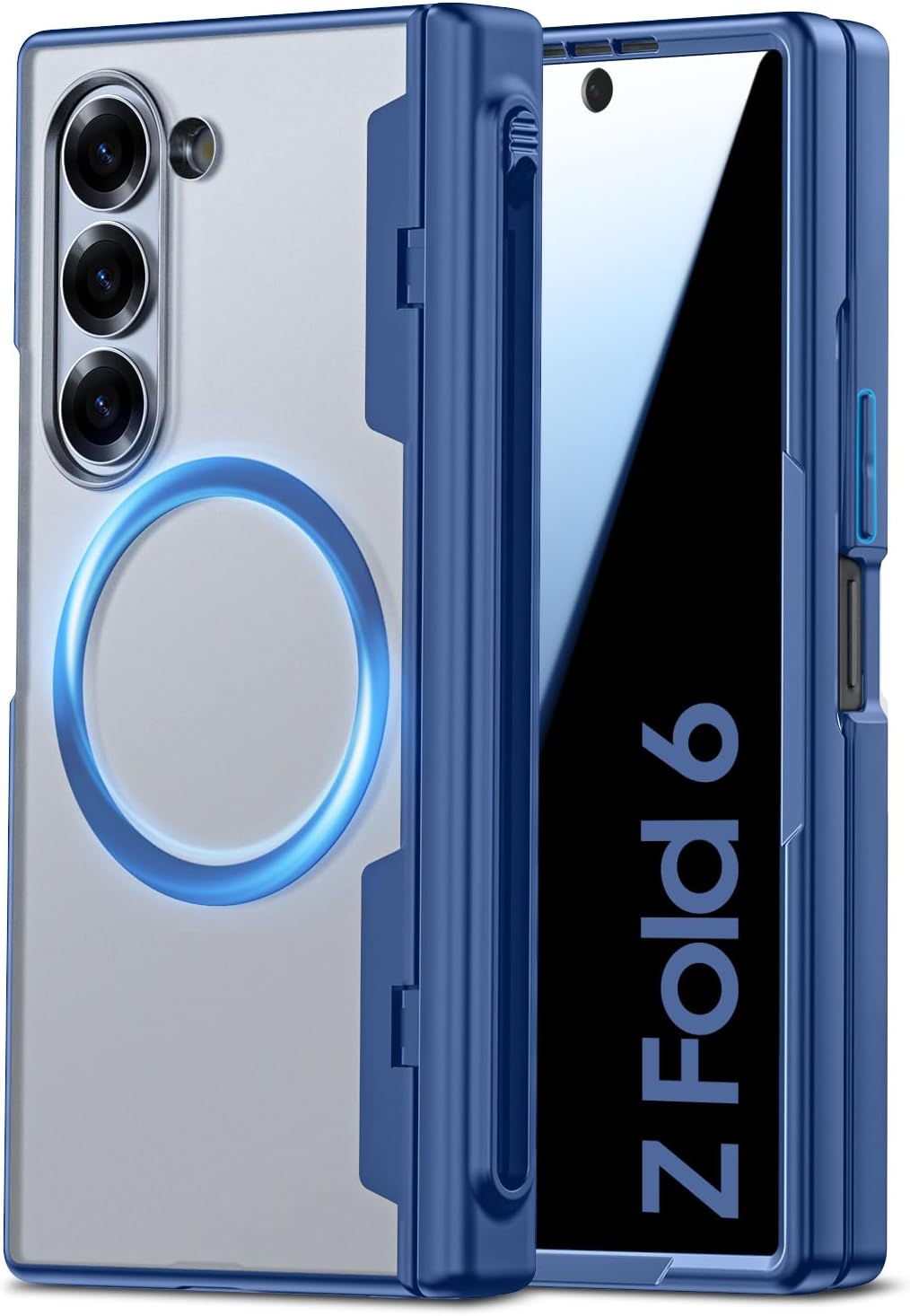 Samsung Galaxy Z Fold 6 Case with Privacy Screen & S Pen Holder