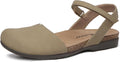 Athlefit Women's Closed Toe Sandals - Comfort Cork Footbed