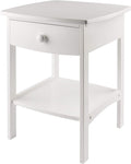 Winsome Wood Claire Accent Table White - Clean Storage End Table