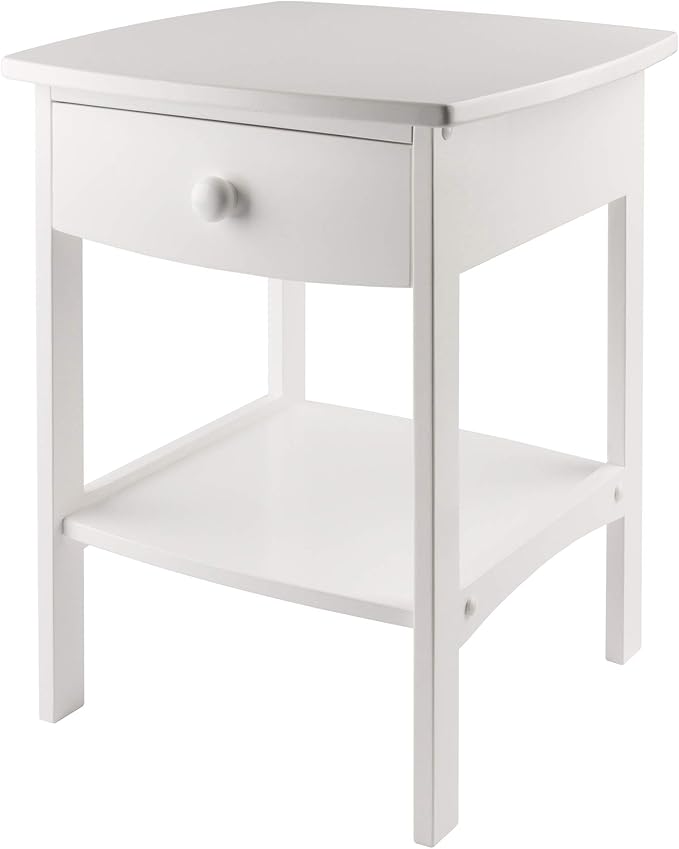 Winsome Wood Claire Accent Table in White for Stylish Decor