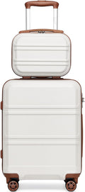 Kono Carry On Luggage Set 12/20 in Lightweight Hardside - Durable