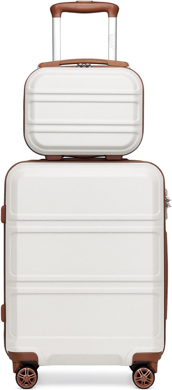 Kono Carry On Luggage Set Lightweight PC+ABS Hardside Suitcase