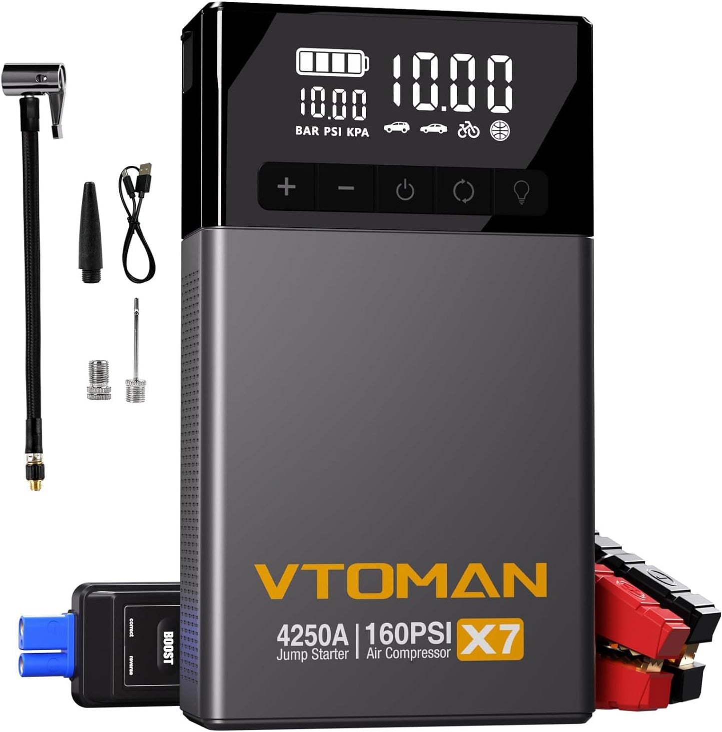 Portable 4250A Jump Starter & Inflator Kit