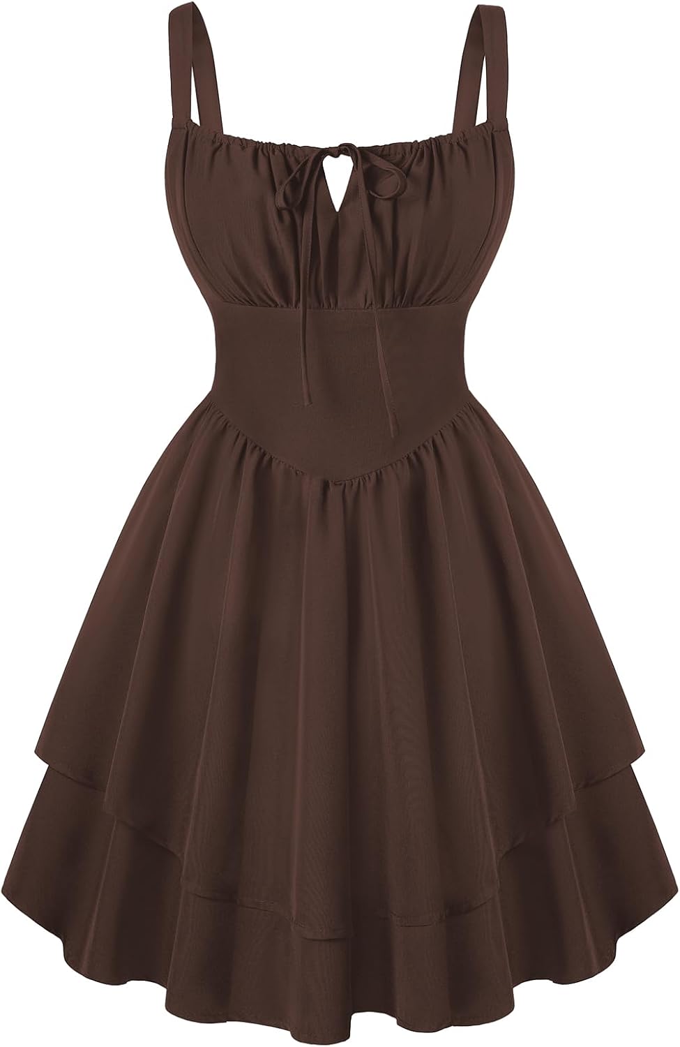 Scarlet Darkness Mini Corset Dress for Women with Ruffles