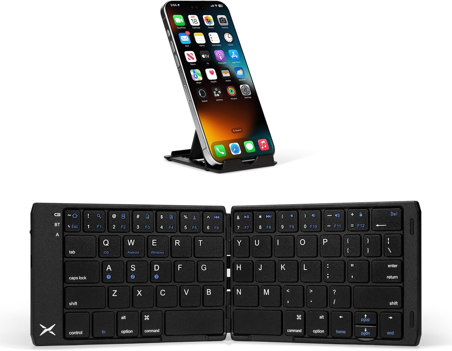 Portable Foldable Bluetooth Keyboard - Ultra Slim & Rechargeable