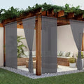 Youleyar Sheer Outdoor Curtains for Patio Waterproof 2 Panels