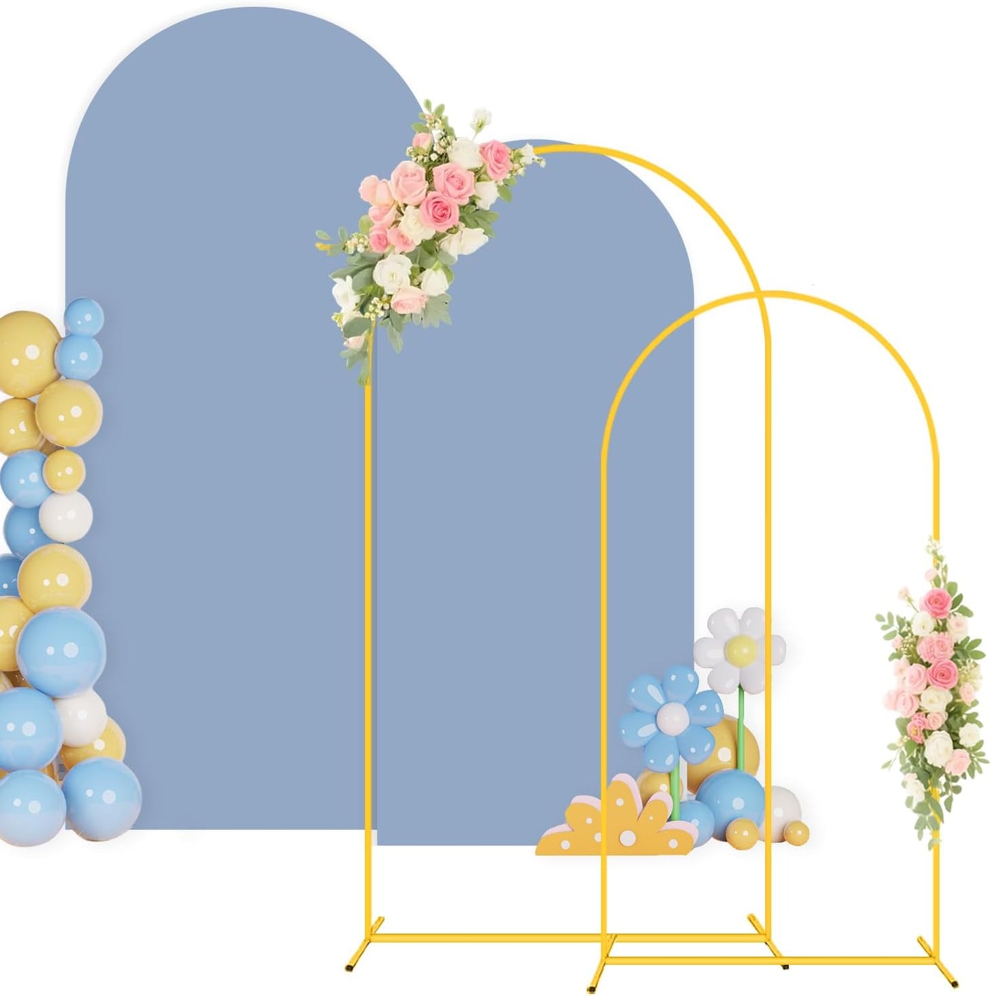 Metal Arch Stand and Cover Set for Weddings and Events