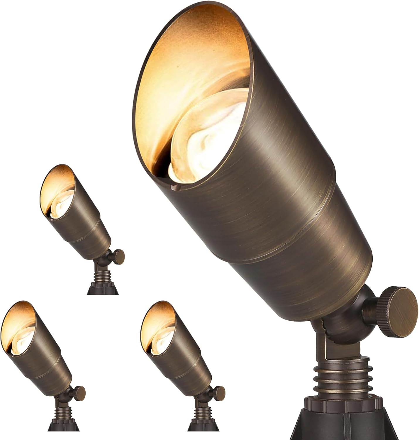 Gardencoin Solid Brass Outdoor Landscape Spotlights for Uplighting