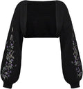 GORGLITTER Cropped Bolero Shrug Cardigan - Cozy Fall Layer