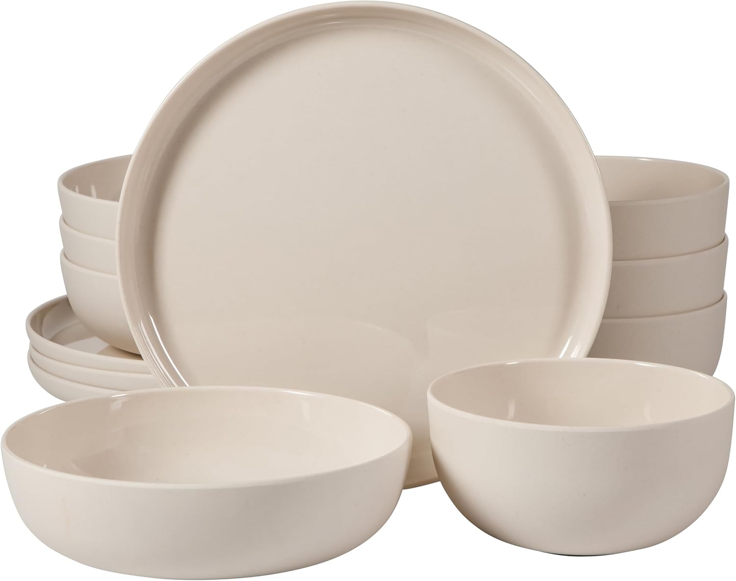 Gibson Home Candy Skies Unbreakable Melamine Plates & Bowls Set