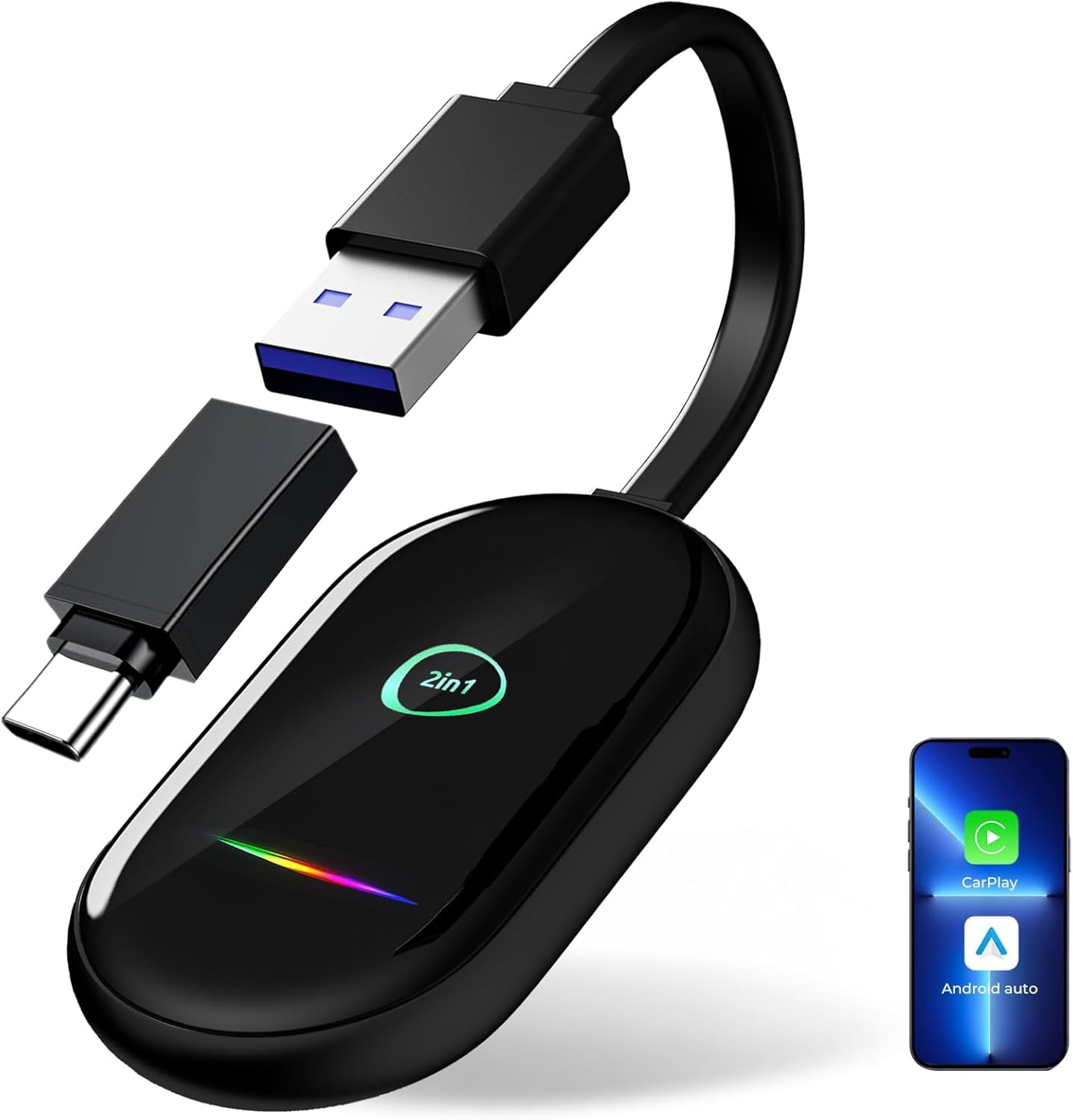 Wireless CarPlay & Android Auto Adapter for Seamless Driving