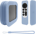 Sky-Blue Silicone Remote Cover for Apple TV 4K - Protective Sleeve