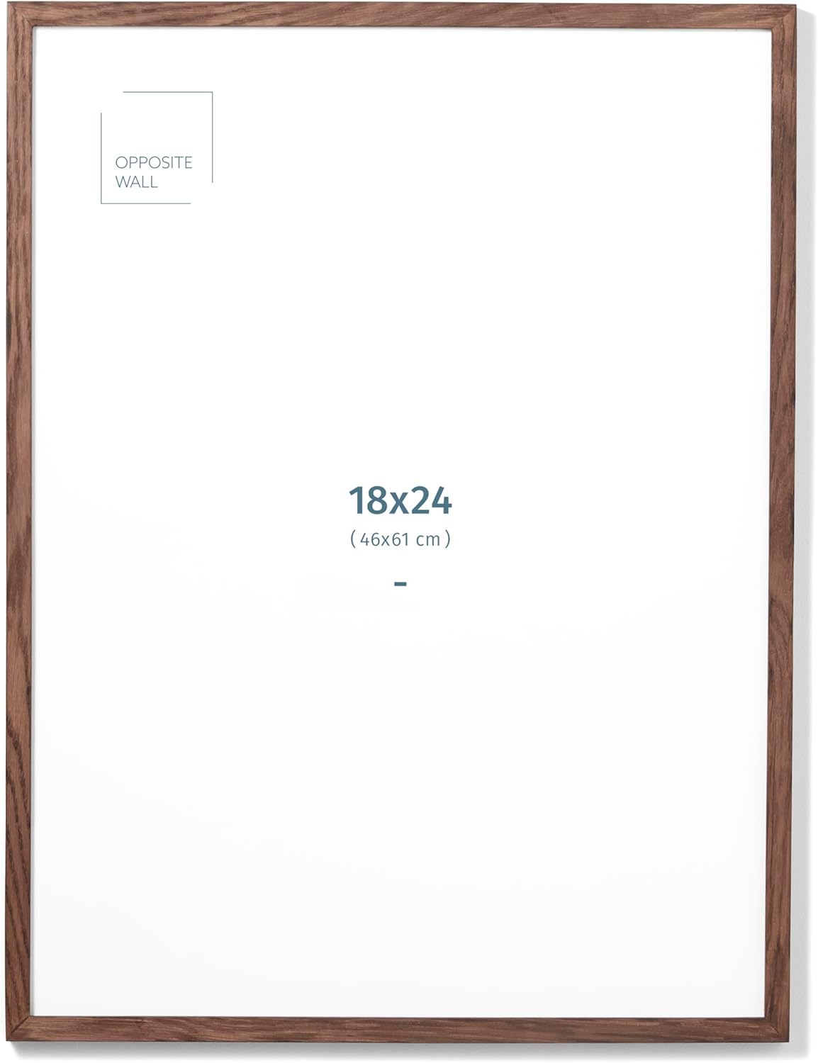 Elegant Dark Solid Oak Wood Picture Frame for Home Decor