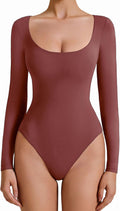 Avidlove Women's Scoop Neck Long Sleeve Bodysuit for Stylish Comfort