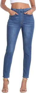 HDE Women's Pull On Skinny Jeans High Waisted Jegging - Sleek Comfort