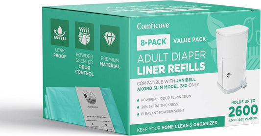 Comficove Adult Diaper Liner Refills for Janibell Akord 280