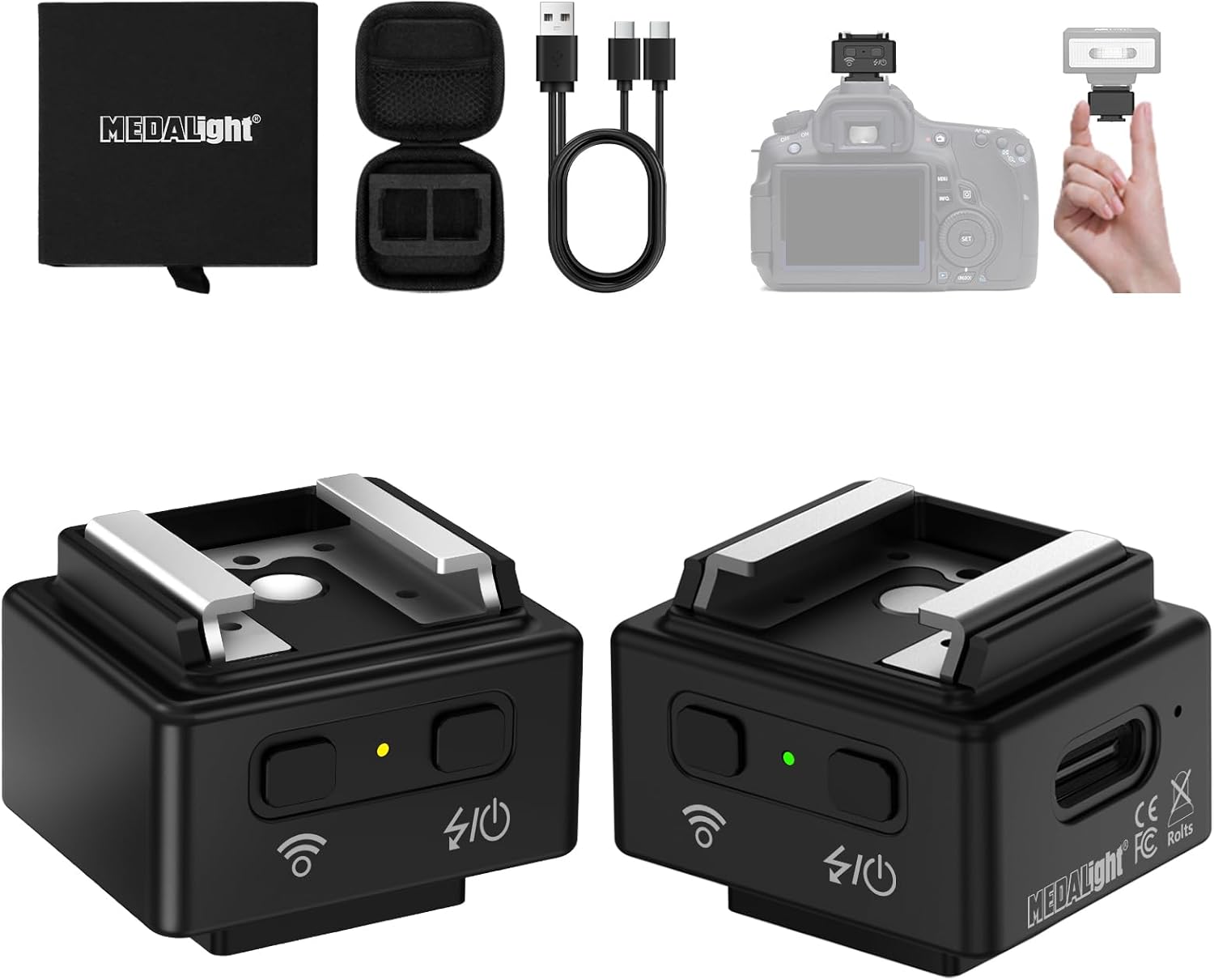 WF1 2.4G Wireless Flash Trigger for Canon Nikon Sony Cameras