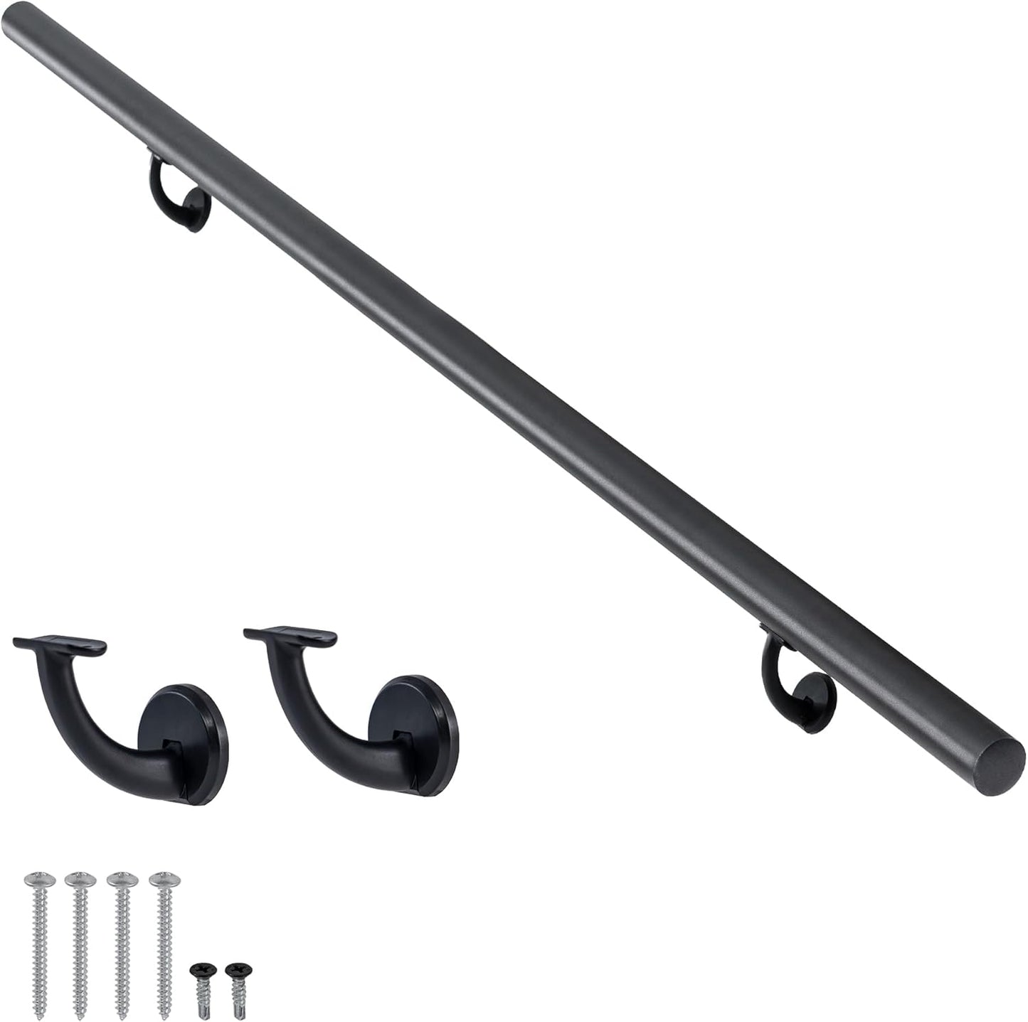 15FT Modern Aluminum Handrail Set for Indoor and Outdoor Use