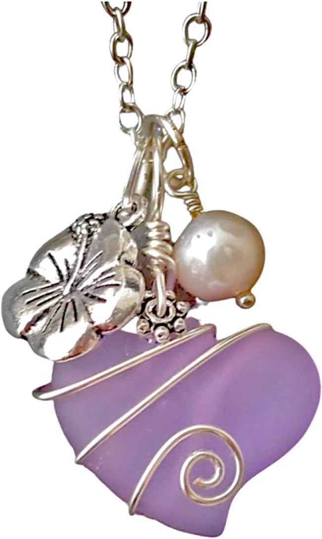 Yinahawaii Handmade Sea Glass Necklace for Unique Jewelry Lovers