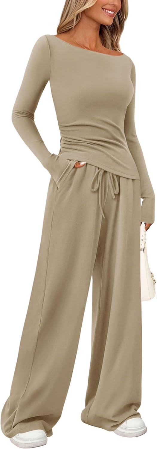 PRETTYGARDEN Women's 2 Piece Lounge Sets for Chic Comfort