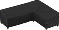 Outdoor Patio L-Shaped Sectional Sofa Cover 104 x 83 in - Weatherproof