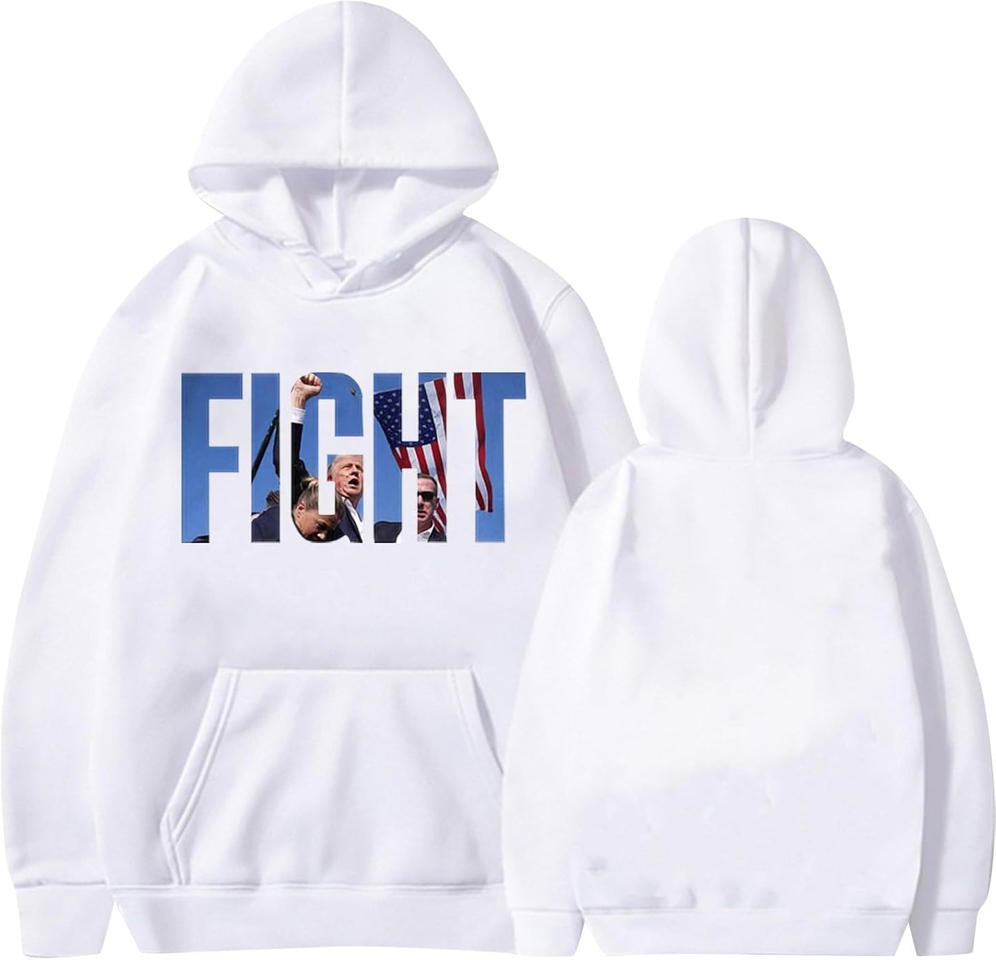 Trump Fight Support Hoodie - Political Statement
